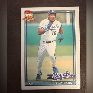 Bo jackson royals baseball card